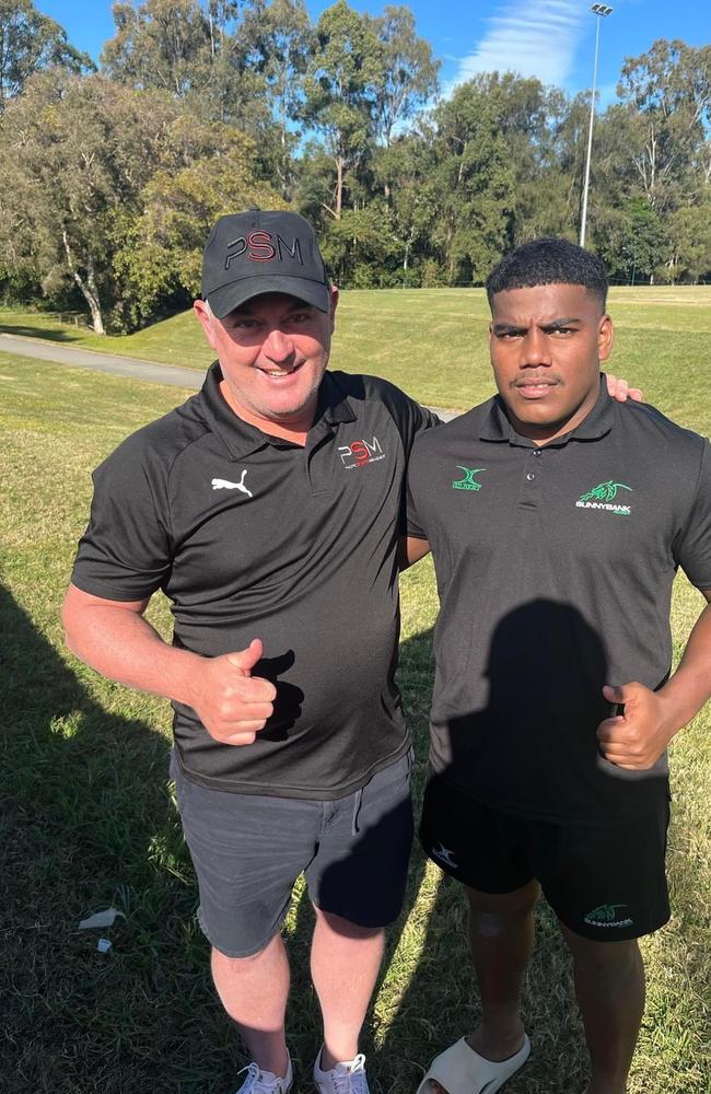 PSM's Brendan Underwood and JD Sivivatu Kanth.