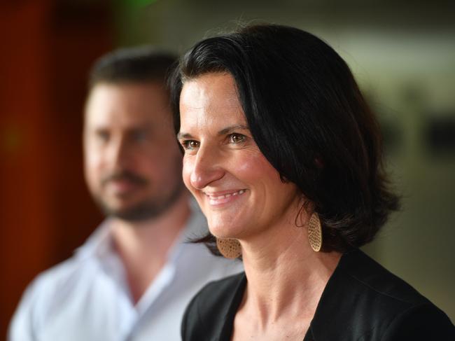 Vecco Group Managing Director Tom Northcott and Townsville Enterprise CEO Claudia Brumme-Smith. Picture: Evan Morgan