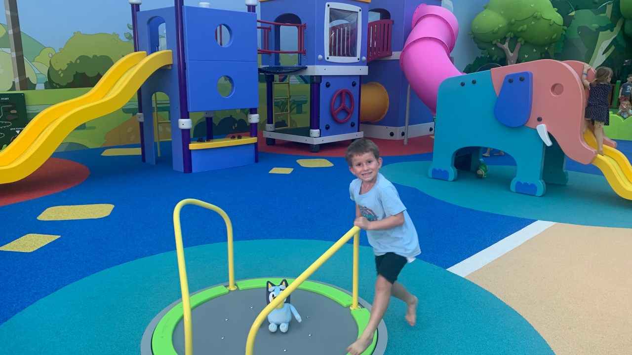 <h2>9. The playground</h2><p>After finally meeting Bluey and Bingo, kids can burn off their energy at a large, brightly coloured indoor playground inspired by those in the Heelers&rsquo; neighbourhood in the show. There&rsquo;s also a wall with games like Barky Boats, Burger Shop and 4 Dollarbucks in a Row.</p>