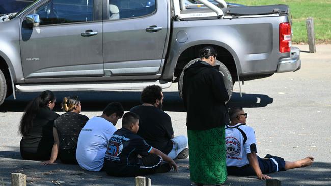 Friends and family wait for news. Picture: Lyndon Mechielsen