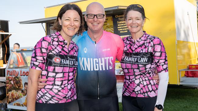 Jacqui du Boulay, Josh Page and Alex Kersermakers were at the NTRS Top End Gran Fondo 2023, Darwin. Picture: Pema Tamang Pakhrin