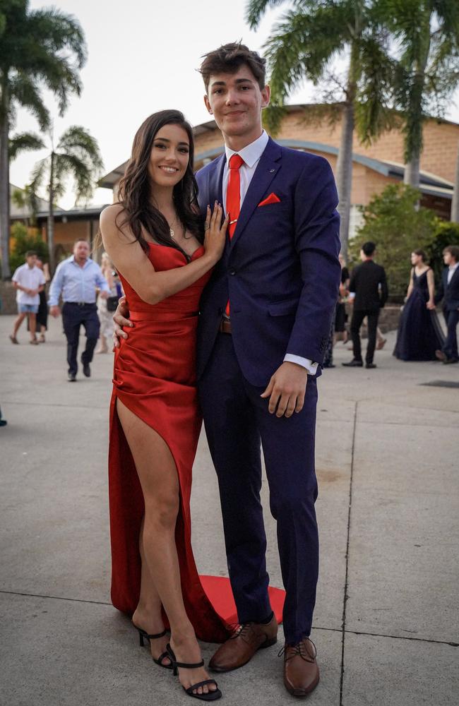Lily Kay and Caleb Bradford at the Mackay North State High School formal at Windmill Function Centre, November 19, 2021. Picture: Heidi Petith