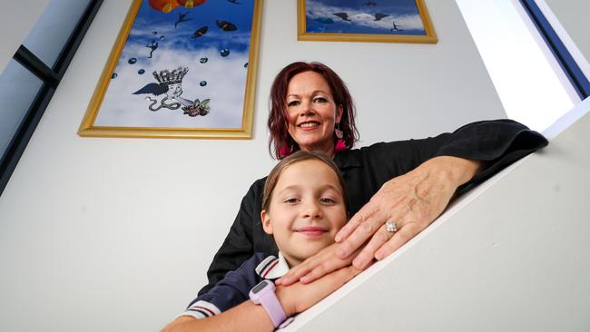 Marite “Rin” Norris and daughter Violet at their Perth home. Picture: Colin Murty