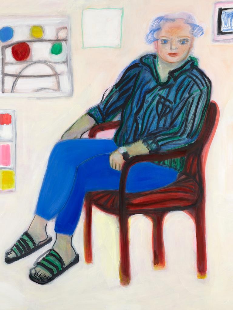 Angela Brennan’s 'Portrait of Erik Jensen', oil on linen, 185.2 x 151.2cm.