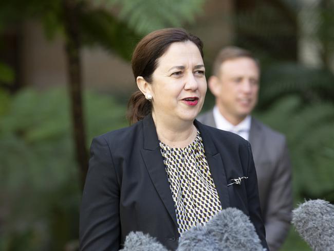 Premier Annastacia Palaszczuk at the update of COVID-19. Parliament House, George St, Brisbane, 6th of May 2020. (News Corp / Attila Csaszar)