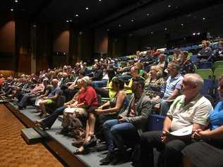 About 150 people attended Thursday night's forum about the flood recovery effort. Picture: Claudia Jambor