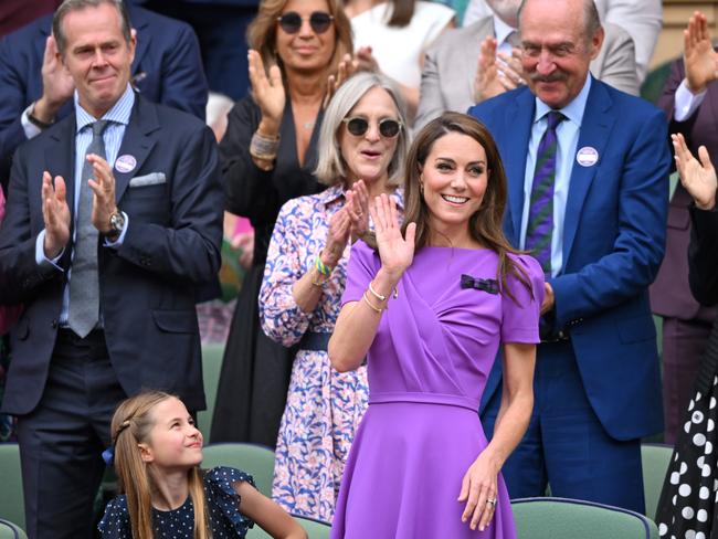 Princess Catherine received a standing ovation with her appearance at Wimbledon last month. Picture: Karwai Tang/WireImage