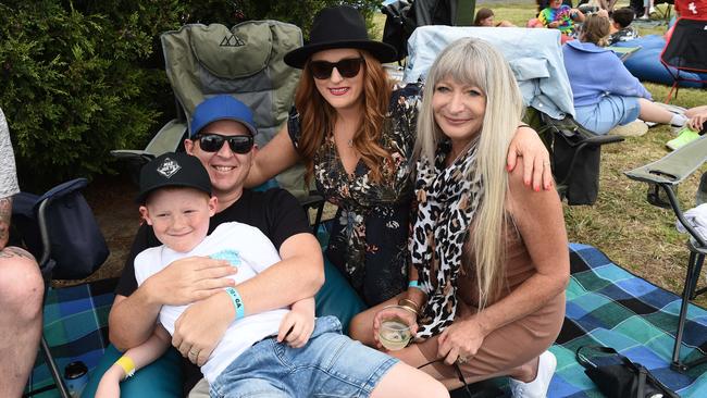 Hello Sunshine Music &amp; Food Festival. Glenn Borchard, Kody, Tenneale Bochard and Vicki Reidy Picture: David Smith