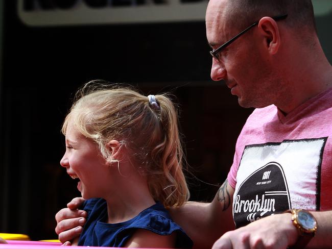 Abbi Maher with dad Steve at the fair.