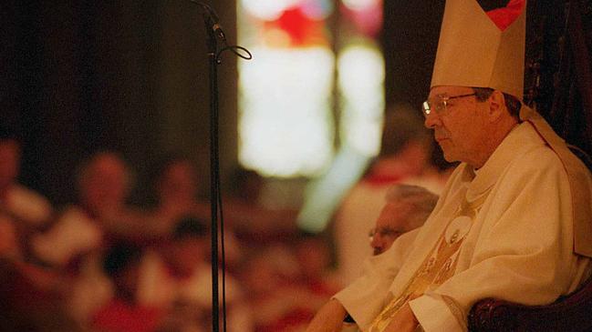  Then-Archbishop George Pell at Easter Sunday Mass at St Patrick's Cathedral. 