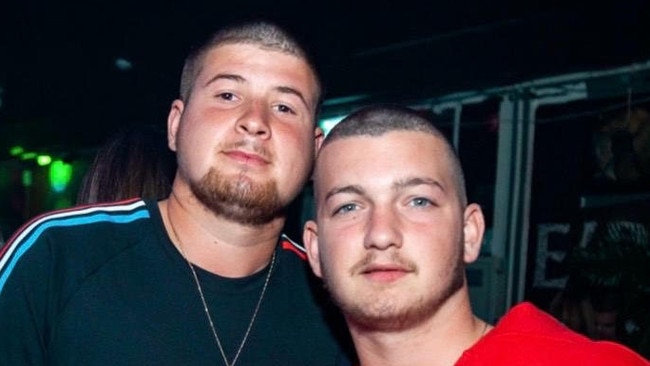 Din Tesler, 21, left, survived the terrorist massacre at an electronic dance music festival in Israel’s south last weekend. His friend, Bar Kuperstein, 21, was captured by Hamas.