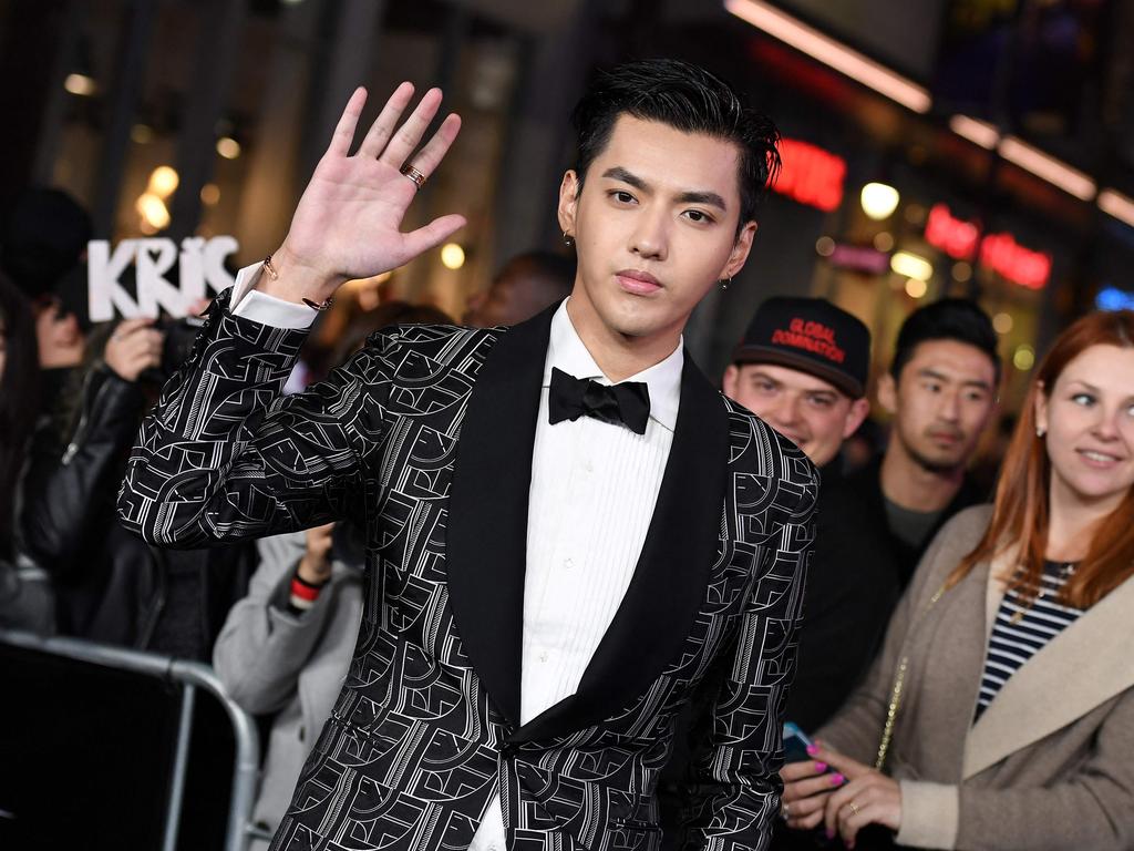 Chinese singer and actor Kris Wu or Wu Yifan attends the Louis Vuitton  fashion show during