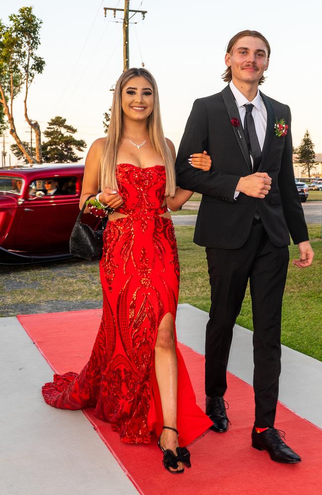 Bree-Elle Wilson and Luke Veivers at Mackay State High School, Mackay Turf Club Saturday 14 October 2023 Picture: Michaela Harlow