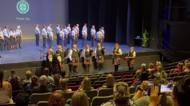 The graduating Queensland Correctional Service officers.