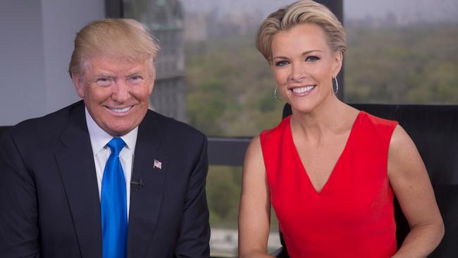 Megyn Kelly with Donald Trump. Picture: Eric Liebowitz/FOX via Getty Images