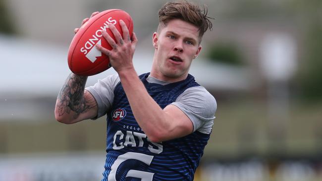 Jake Tarca training for the cats. He is in outstanding form at Encounter Bay. Picture: Peter Ristevski