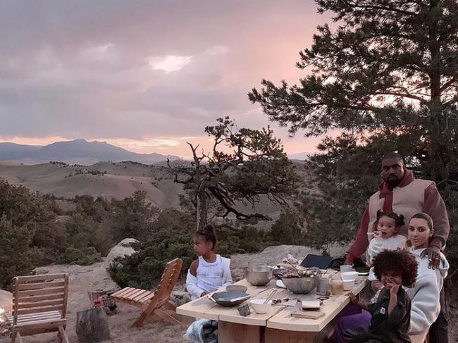 Kim Kardashian and Kanye West have had talks at the couple’s Wyoming ranch as their marriage remains on the precipice. Picture: Instagram