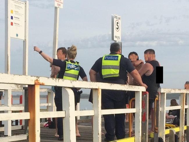 Police at Inverloch Pier