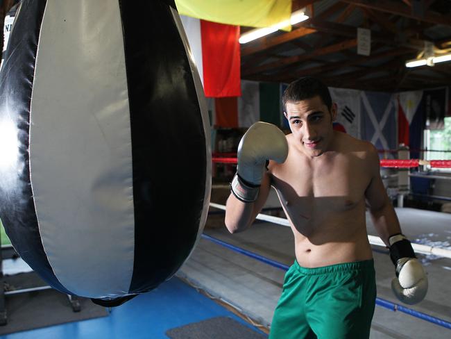 Bethania Boxing Club's Justis Huni is putting his best fist forward for the Olympics. Picture: Ric Frearson