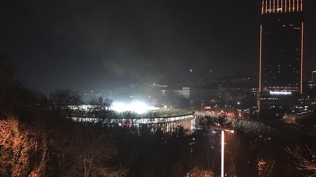 A view of Besiktas football club stadium, following at attack in Istanbul.