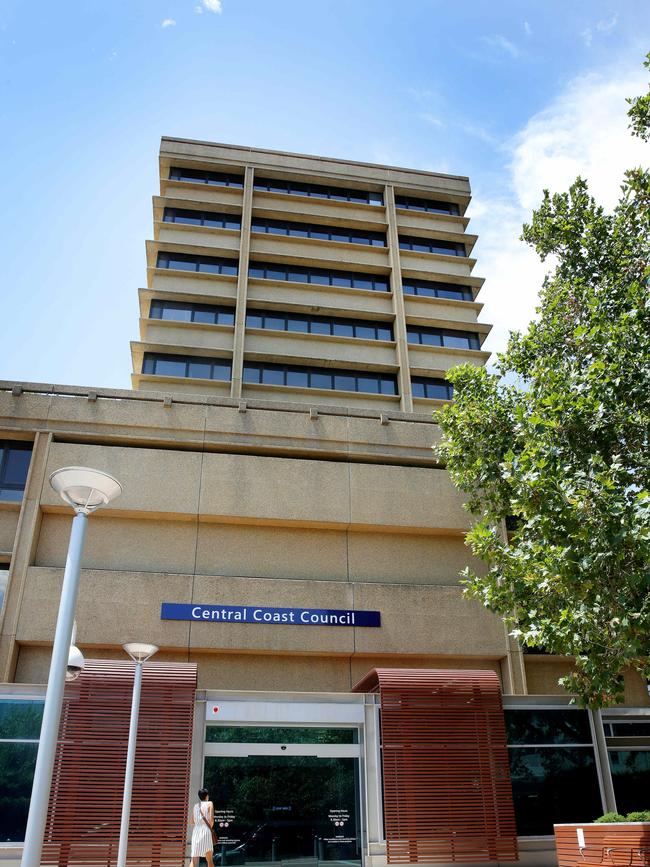 Gosford’s Central Coast Council building will be sold off. Picture: Sue Graham