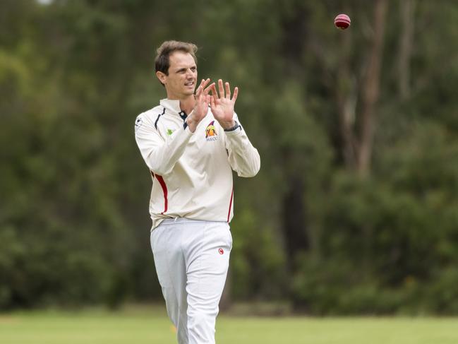 Pieter van der Kooij prepares to bowl for Metropolitan-Easts against Southern District Magpies in A grade Toowoomba Cricket round four at Middle Ridge Park, Saturday, February 27, 2021. Picture: Kevin Farmer