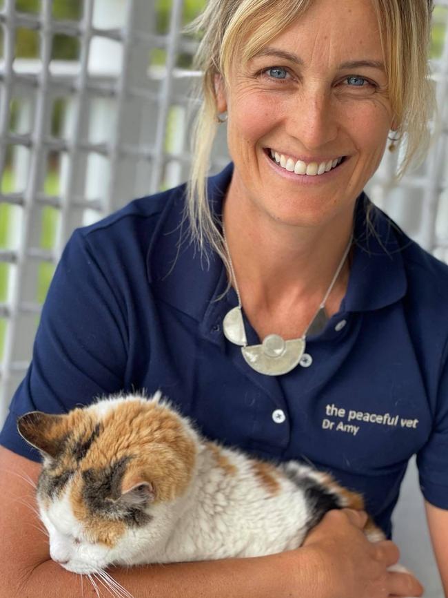 Tweed vet Amy Arnell with her own beloved pet. Picture: Amy Arnell