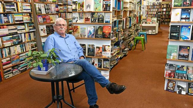 Alastair Elliott - Elliott's Bookshop and Boomerang Book Exchange. Picture: Mike Knott BUN280417BOOK1