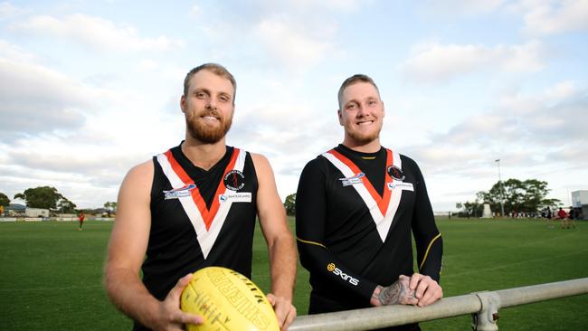 Jacob Crate and Neil Reeve are back as co-coaches at Christies Beach. Picture: AAP/Morgan Sette