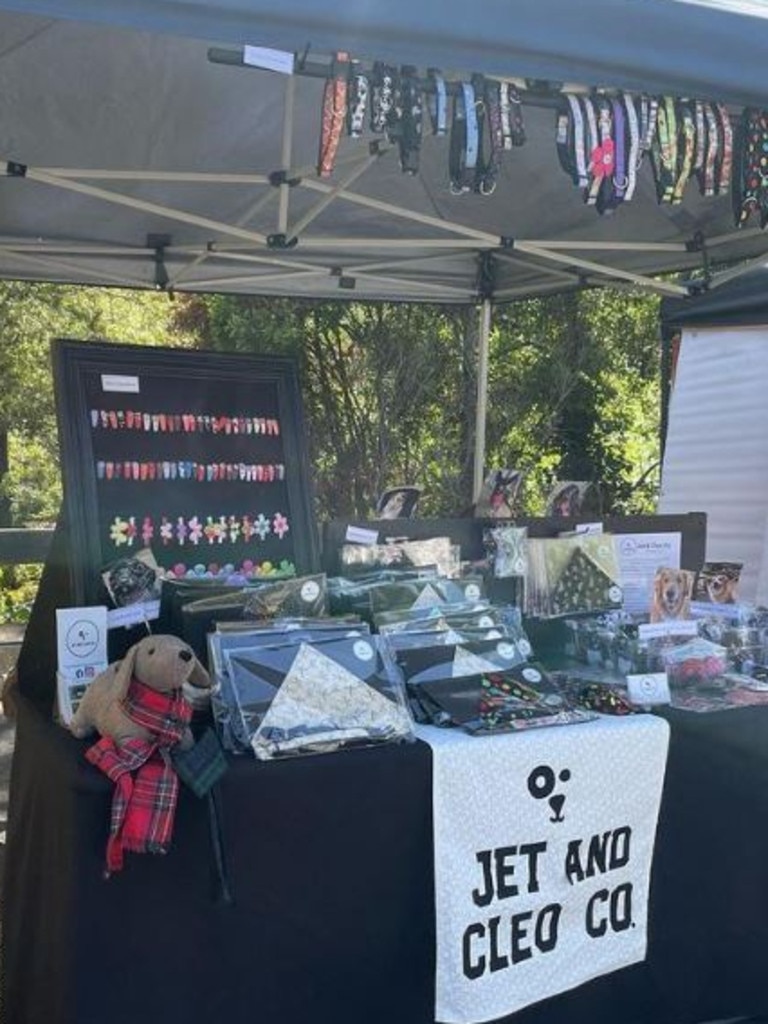 Jack Virieux runs Jet and Cleo Co, making handmade dog accessories. Picture: Instagram