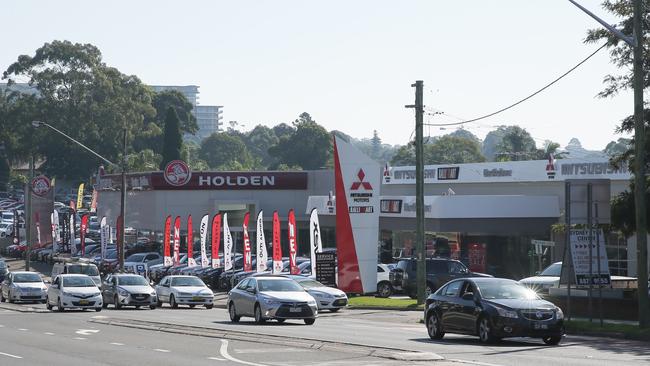 Hunter Holden at Ryde, where Lythgoe stole an Audi. Picture: Adam Ward