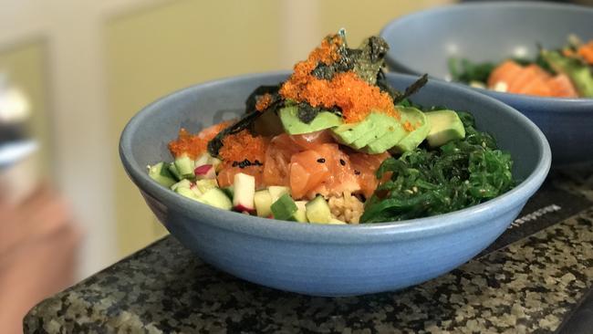 Salmon poke bowl. Picture: Jenifer Jagielski