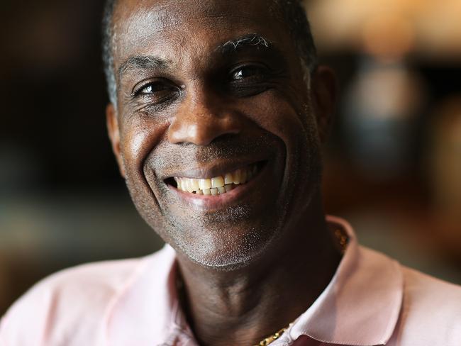 Portrait of former West Indies cricket legends Michael Holding.