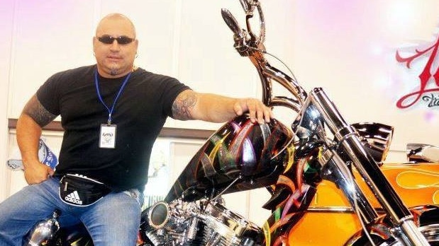 Charles Bonnici, a prominent Finks bikie, who was attacked in an intra-club assault. Picture: Facebook