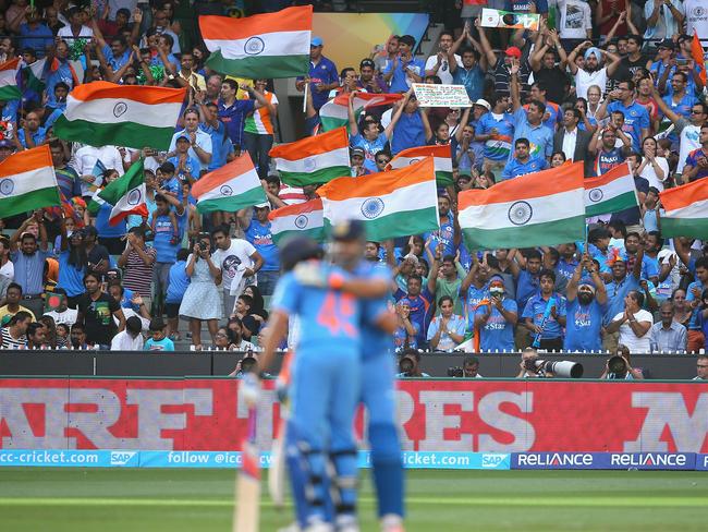 Loyal Indian fans have followed their heroes in big numbers.