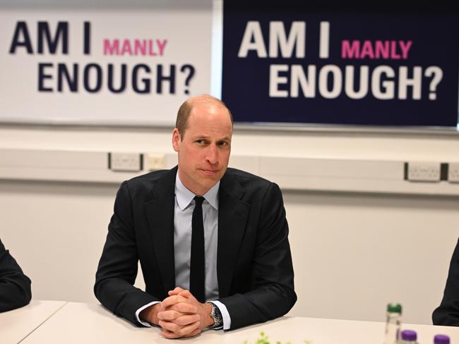 Prince William learned about the award-winning student-led initiatives available to pupils to support their mental health and wellbeing. Picture: Getty Images