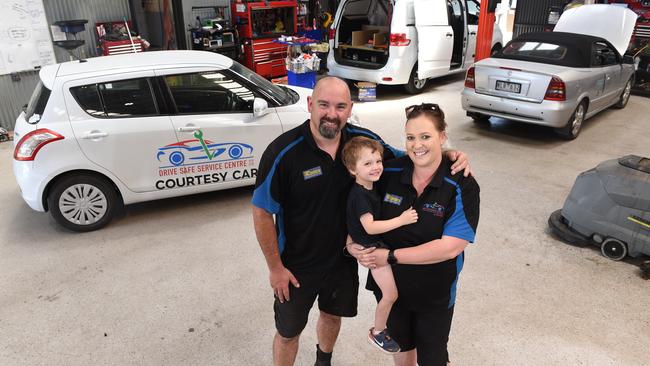 Drew and Alice McKee with son Jackson.