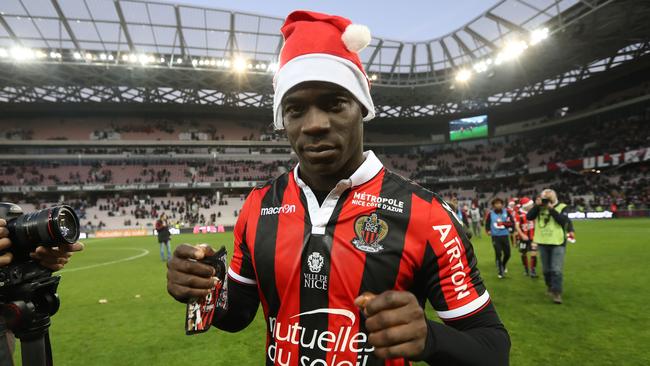 Nice's Italian forward Mario Balotelli.