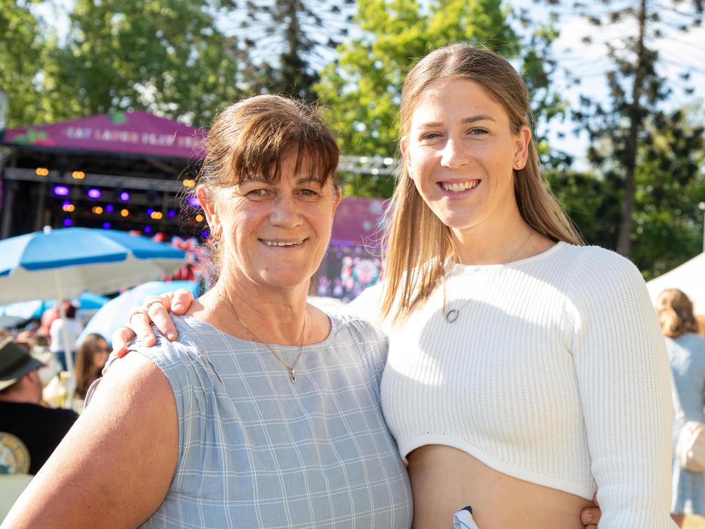 Jenny Veivers and her daughter Sian Veivers at the Toowoomba Carnival of Flowers Festival of Food and Wine, Sunday, September 15, 2024. Picture: Bev Lacey