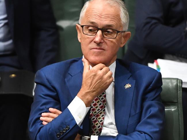 Prime Minister Malcolm Turnbull during Question Time in the House of Representatives at Parliament House in Canberra, Monday, February 12, 2018. (AAP Image/Mick Tsikas) NO ARCHIVING