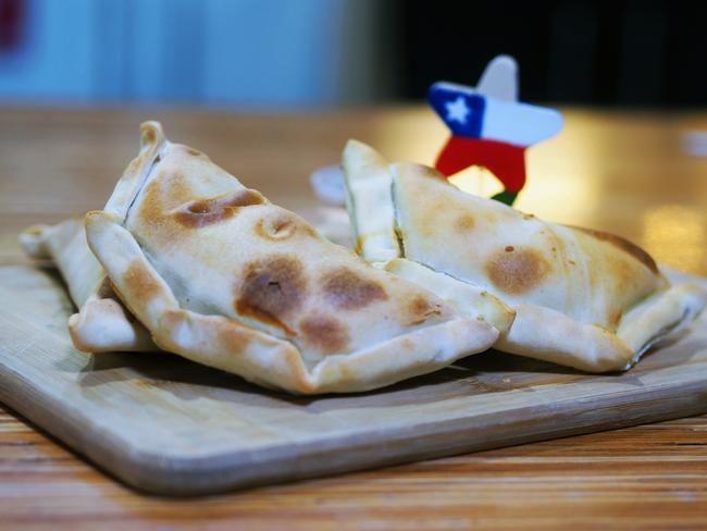 Cheese and beef empanadas are a customer favourite for Eria and Maria at Cafe Valentina.