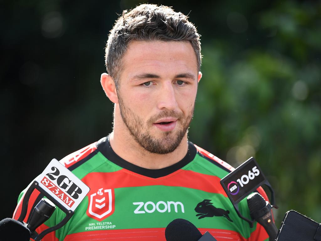 Sam Burgess is missing the biggest game of the Souths’ season.