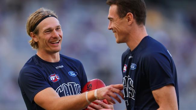 Tom Stewart (left) is a dependable option in defence. Picture: Paul Kane/Getty Images