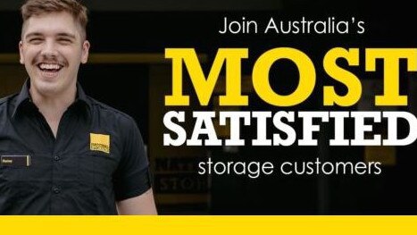 National Storage banner on website