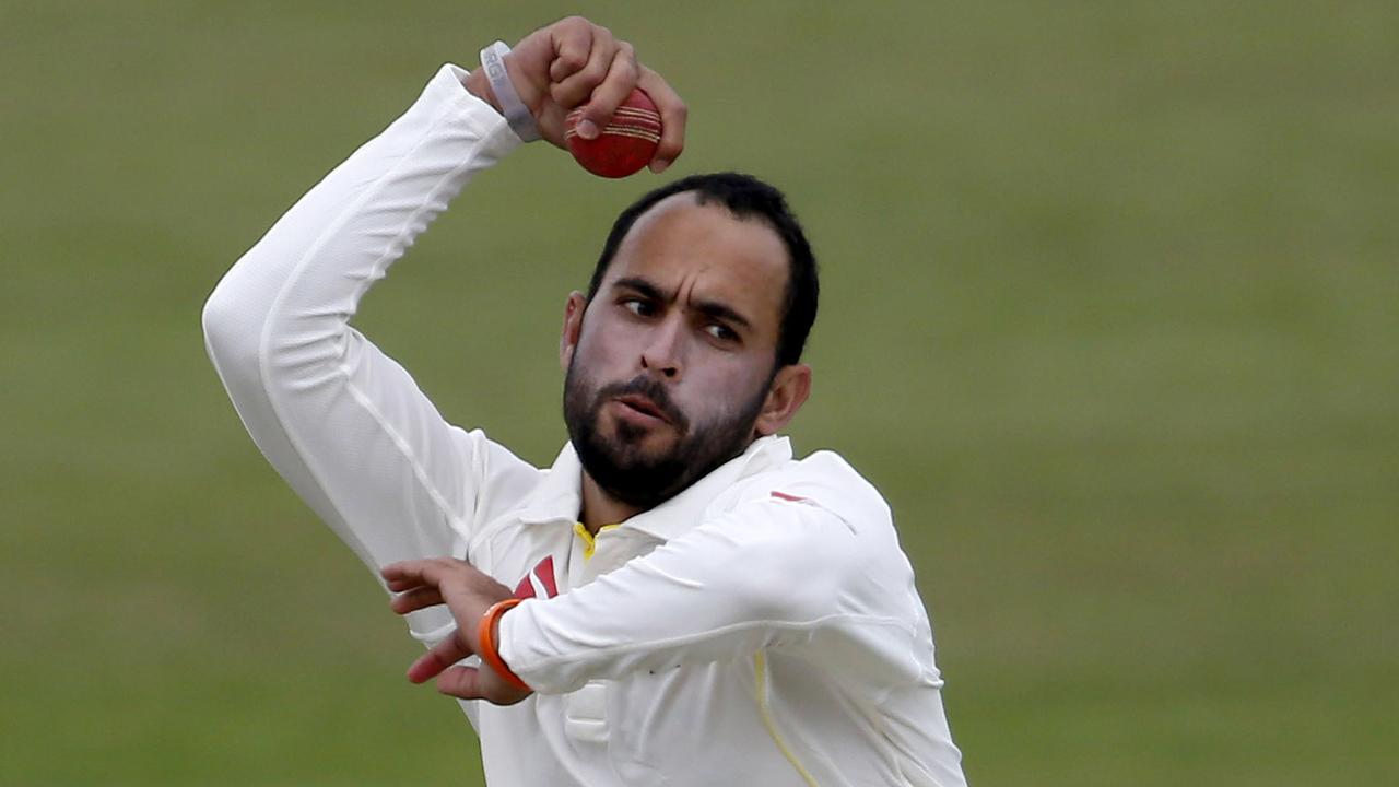 CANTERBURY, ENGLAND - JUNE 28: Fawad Ahmed of Australia bowls during day four of the tour match between Kent and Australia at The Spitfire Ground, St Lawrence on June 28, 2015 in Canterbury, England. (Photo by Julian Herbert/Getty Images)