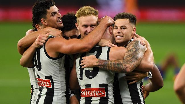 What a win it was for a Pies side given almost no hope. Picture: AFL Photos/Getty Images