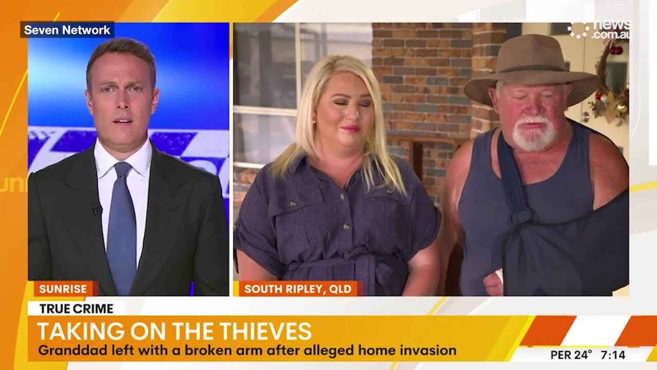 Queensland grandfather recounts terrifying moment he confronted armed intruder