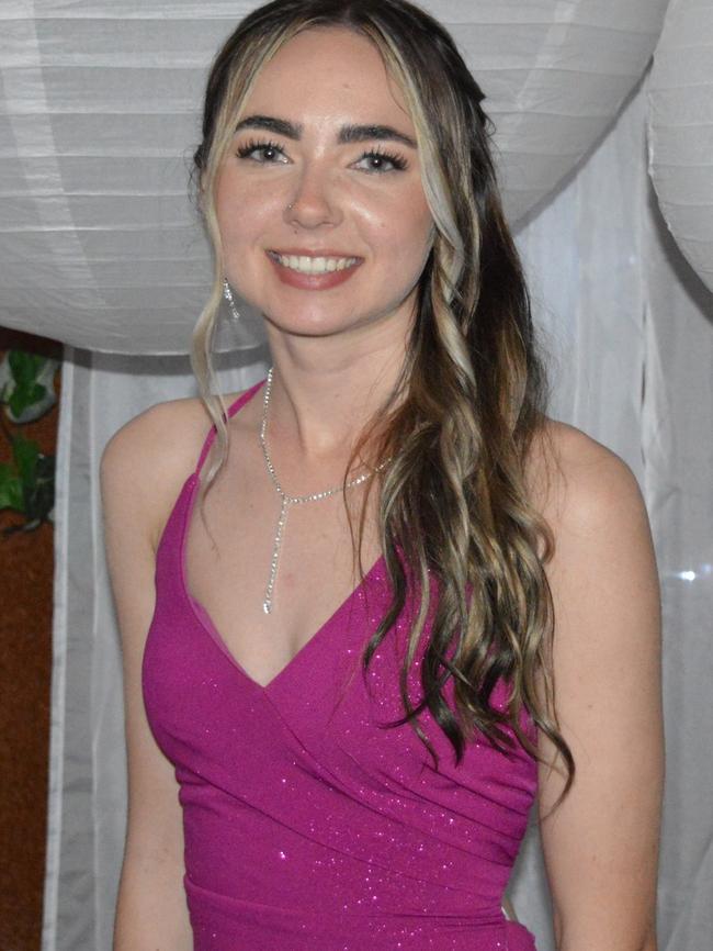 Isabel Stephenson enjoy the Nanango State High School 2023 formal on the night of Friday September 8, 2023.