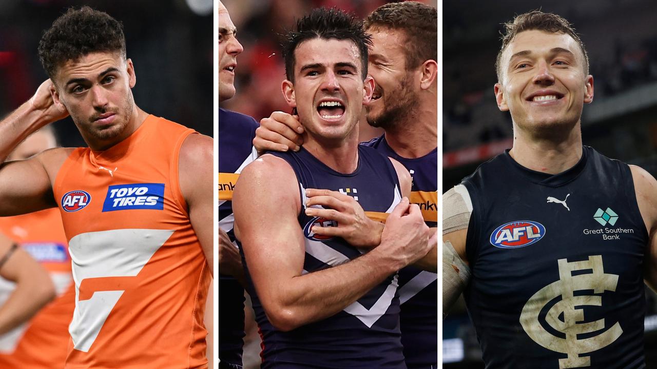 The Giants appear to be trending in an opposite direction to the Dockers and Blues.