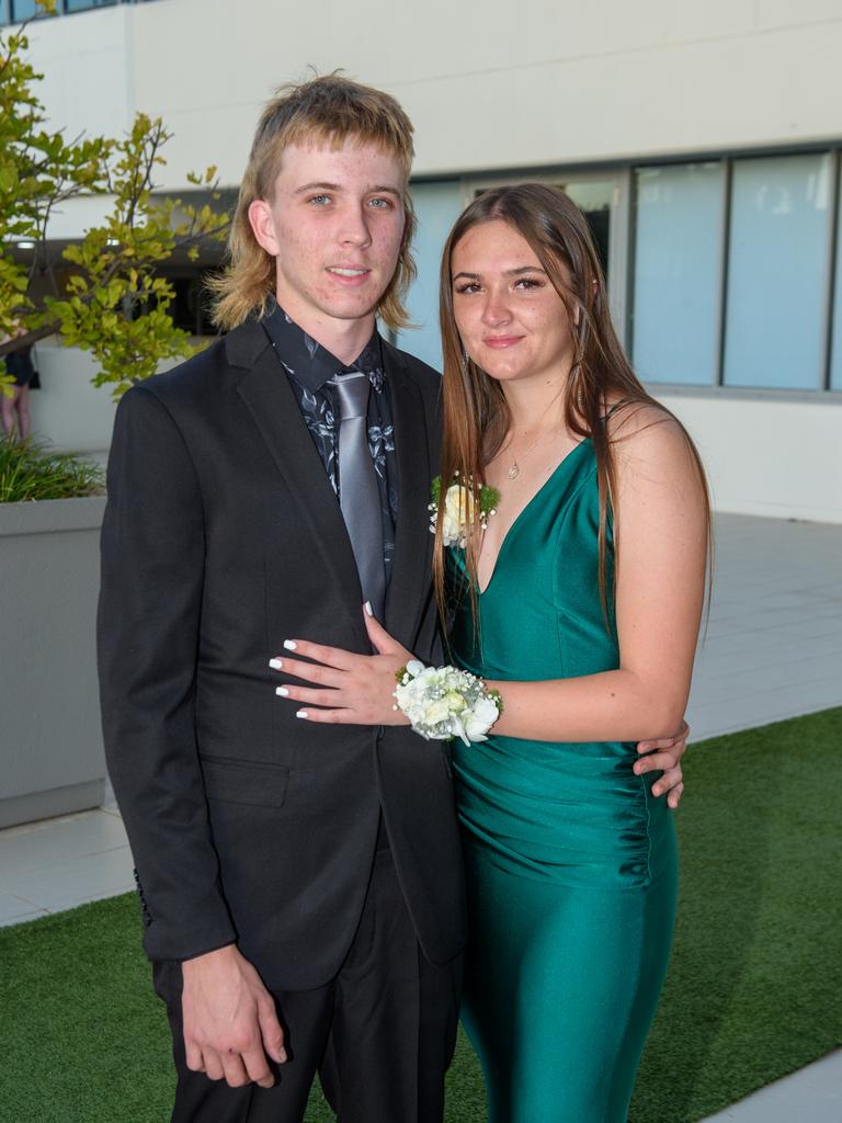 CLASS OF 2022 School Formals. Tec NQ at Allure Townsville. Riley Rosendahl and Sophia Britton.